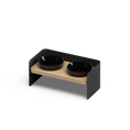 Load image into Gallery viewer, BAY Bis | Double Raised Feeder in Wood and Stainless Steel