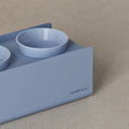 Load image into Gallery viewer, Kit Small Blu Colomba - Alzaciotole BILL Puro Small + Ciotole POP in Maiolica