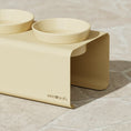 Load image into Gallery viewer, EASY Double | Double Raised Bowl in Stainless Steel