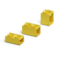 Load image into Gallery viewer, Kit Small Giallo Pastello - Alzaciotole BILL Puro Small + Ciotole POP in Maiolica