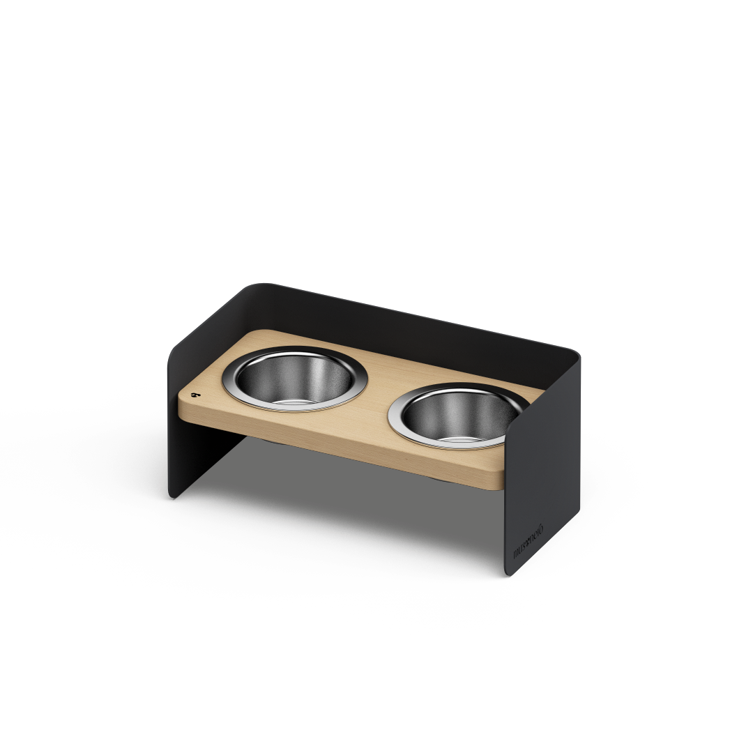 BAY Bis | Alzaciotole Doppio in Legno e Acciaio inox
