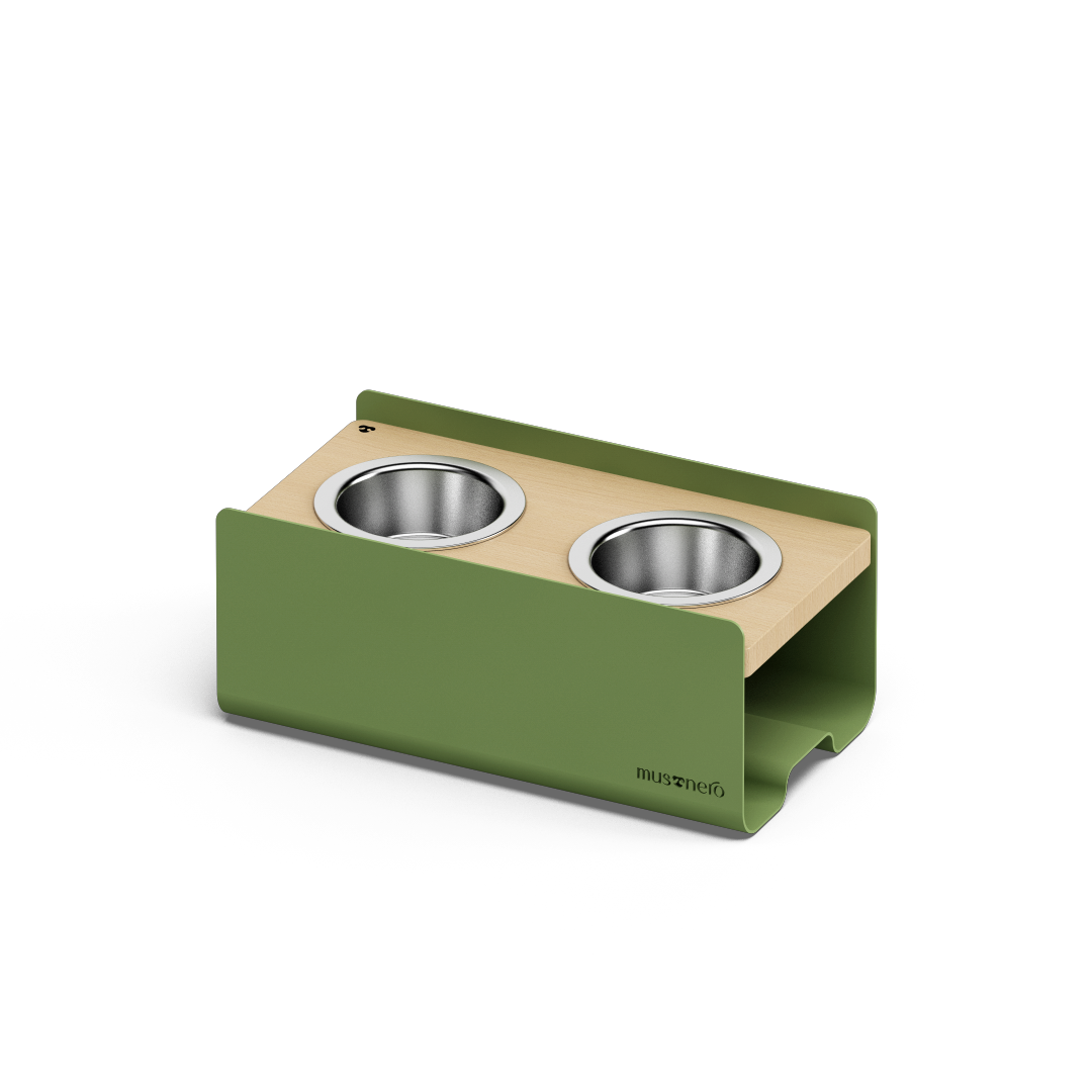 BILL Small | Alzaciotole Doppio in Legno e Acciaio inox
