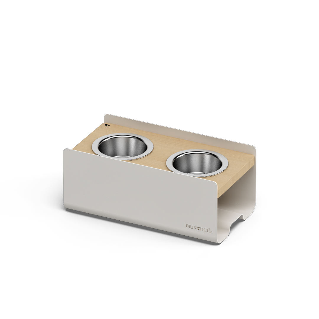 BILL Small | Alzaciotole Doppio in Legno e Acciaio inox