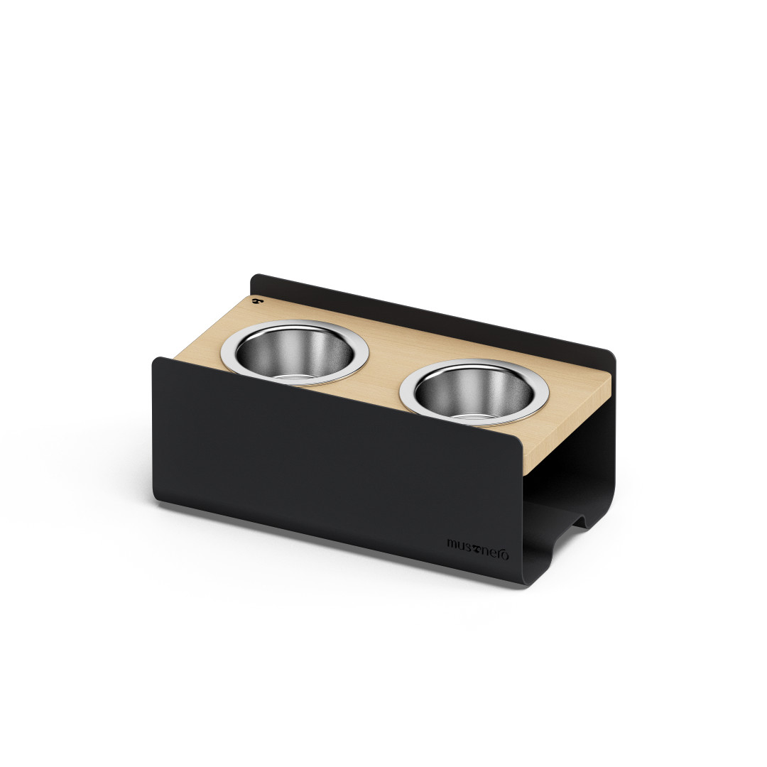 BILL Small | Alzaciotole Doppio in Legno e Acciaio inox