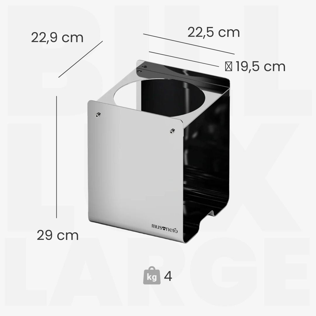 BILL LUX Large | Alzaciotole Singolo in Acciaio inox Lucido