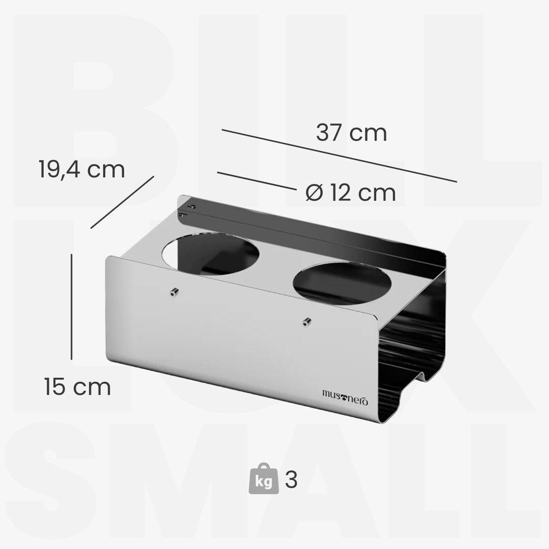 BILL LUX Small | Alzaciotole Doppio in Acciaio inox Lucido