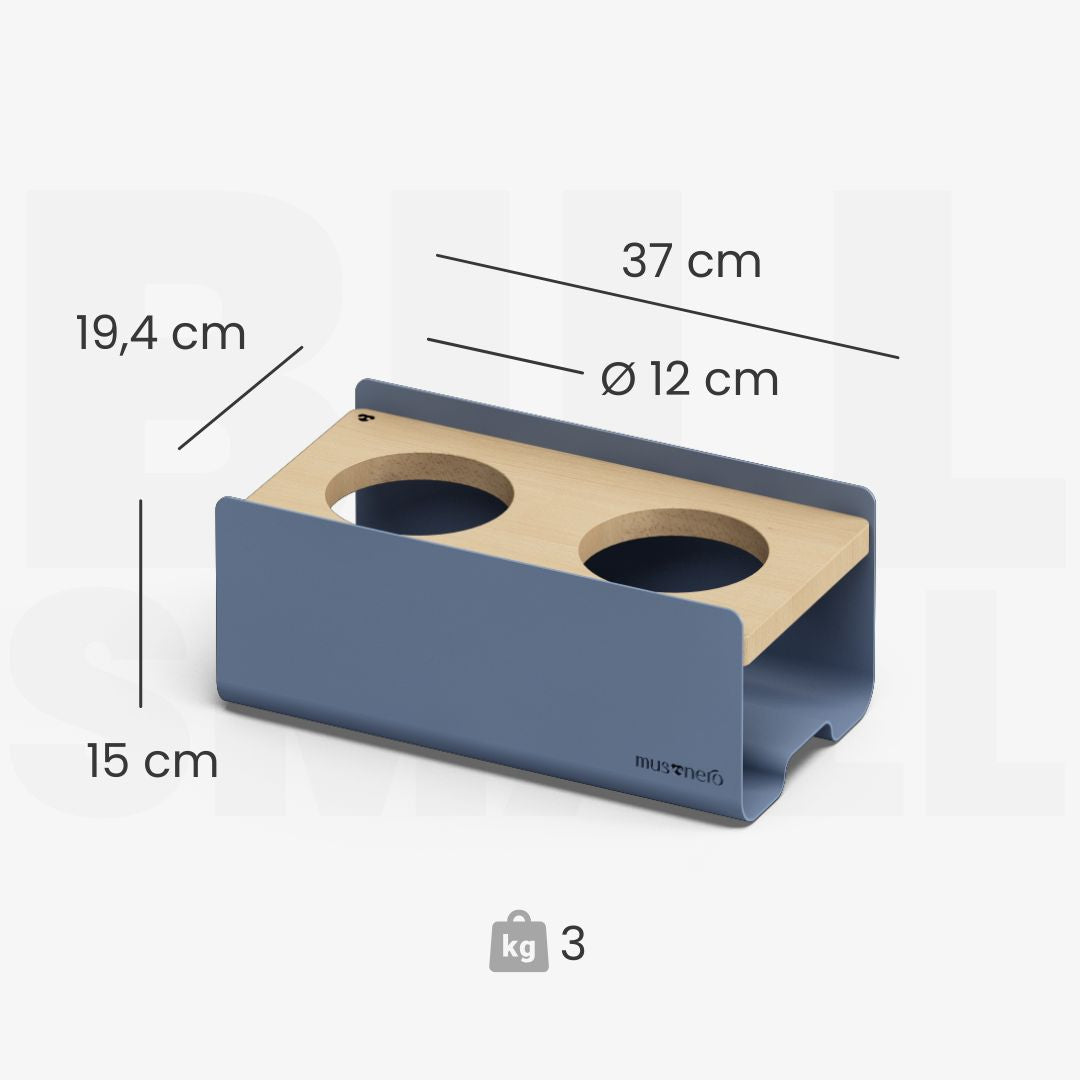 BILL Small | Alzaciotole Doppio in Legno e Acciaio inox