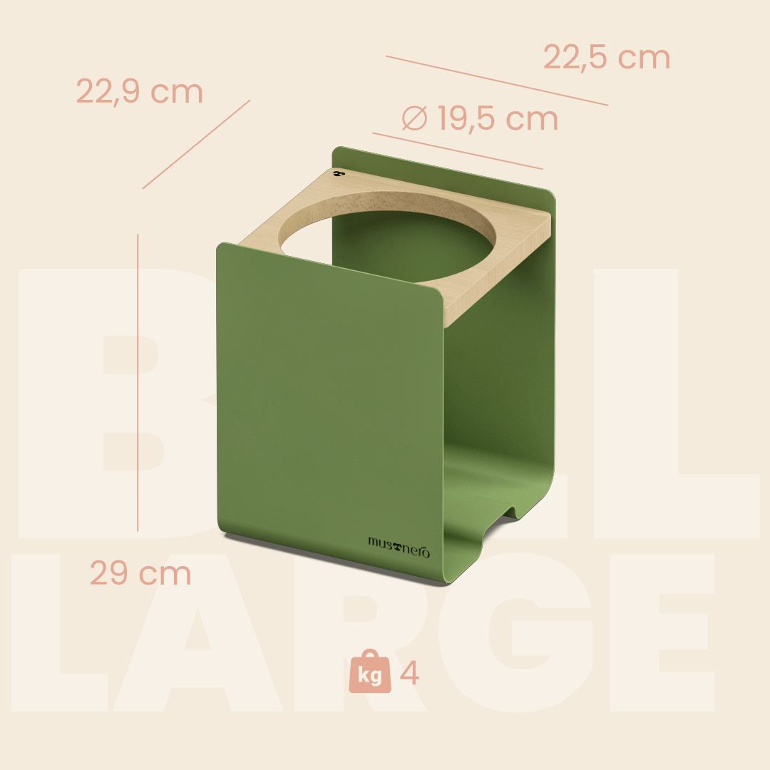 BILL Large | Alzaciotole Singolo in Legno e Acciaio Inox