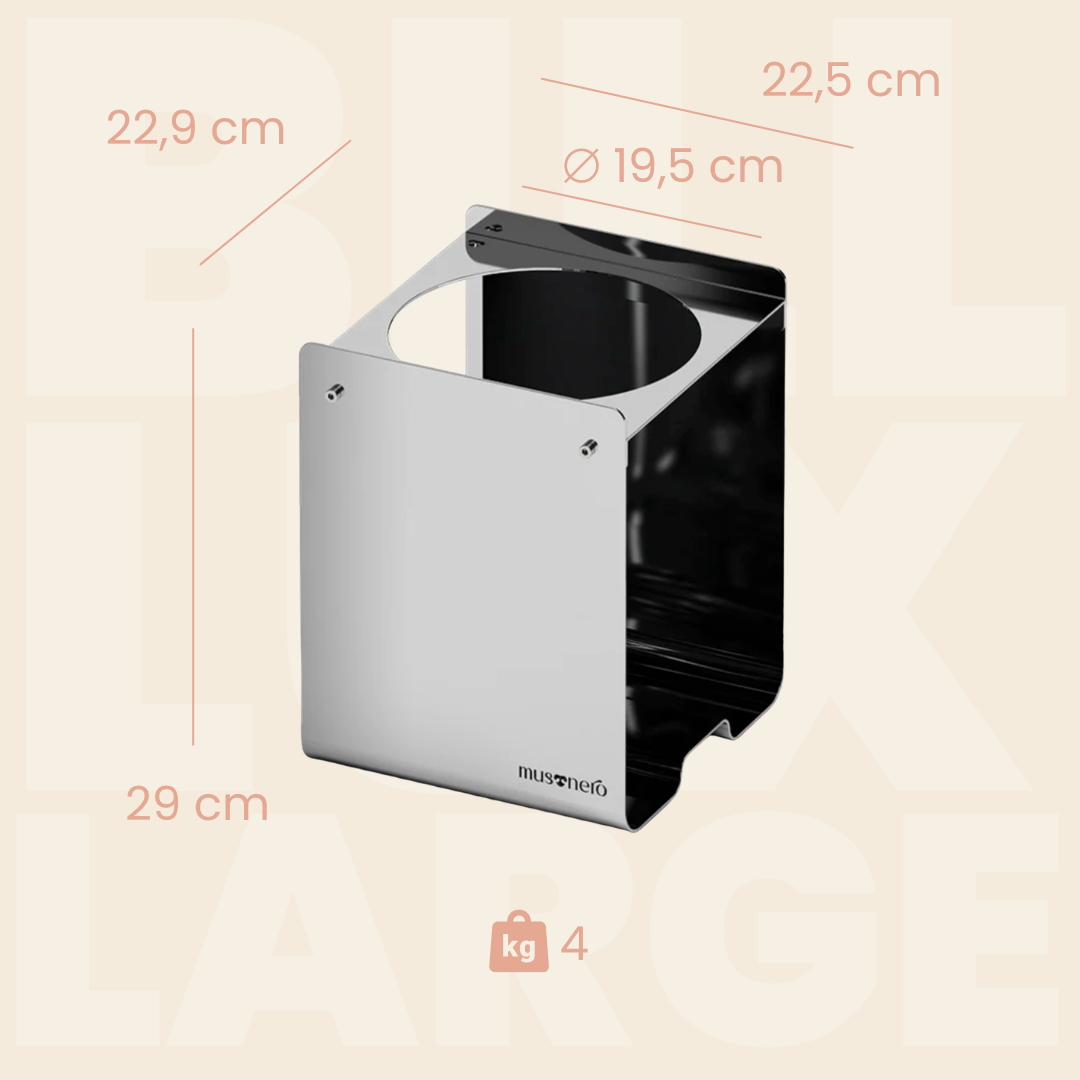 BILL LUX Large | Alzaciotole Singolo in Acciaio inox Lucido