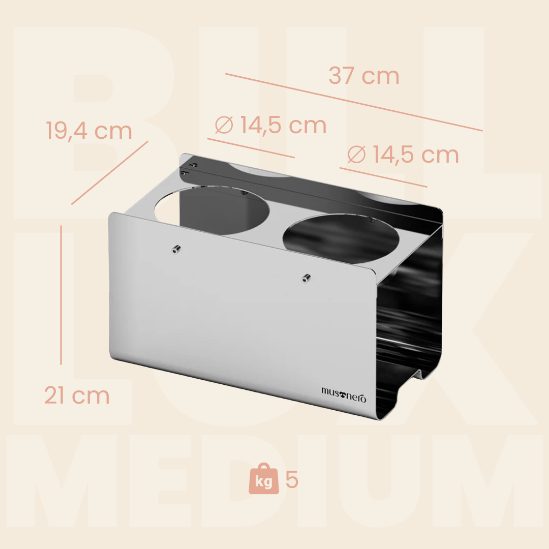 BILL LUX Medium | Alzaciotole in Acciaio Inox Lucido