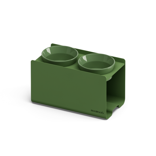 Kit Medium Verde Pallido - Alzaciotole BILL Puro Medium + Ciotole POP in Maiolica