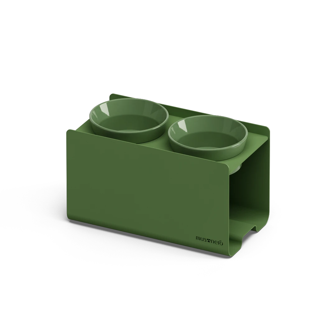 BILL PURO Medium | Double Raised Bowl in Stainless Steel