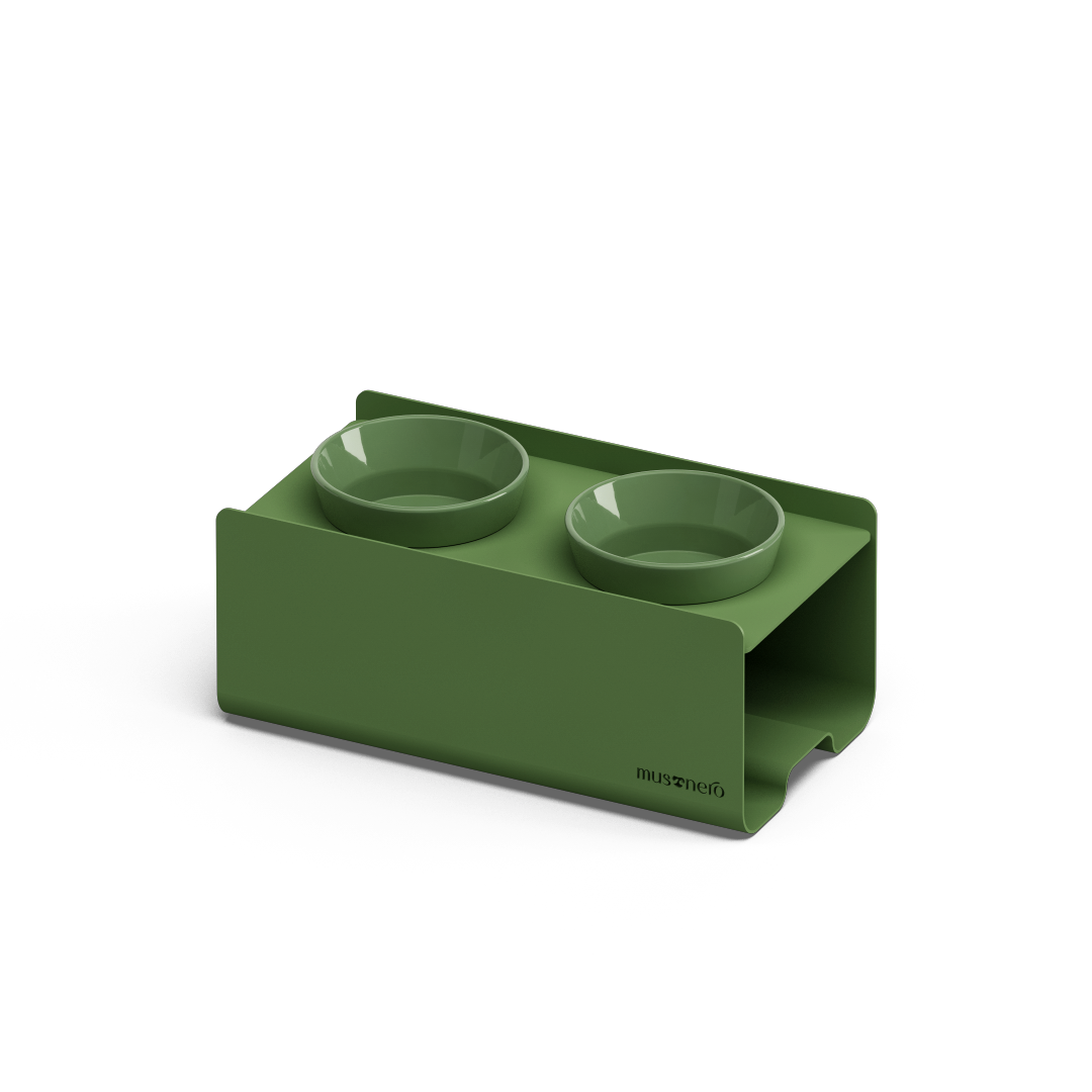 Kit Small Verde Pallido - Alzaciotole BILL Puro Small + Ciotole POP in Maiolica