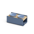 Load image into Gallery viewer, BILL Small | Double Raised Feeder in Wood and Stainless Steel
