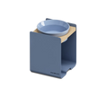 Load image into Gallery viewer, BILL Large | Single Raised Feeder in Wood and Stainless Steel
