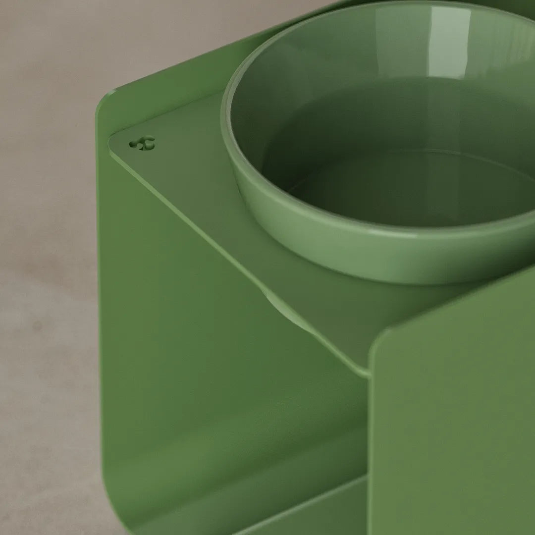 Kit Medium Verde Pallido - Alzaciotole BILL Puro Medium + Ciotole POP in Maiolica