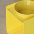 Carica l'immagine nel visualizzatore della galleria, Kit Medium Giallo Pastello - Alzaciotole BILL Puro Medium + Ciotole POP in Maiolica
