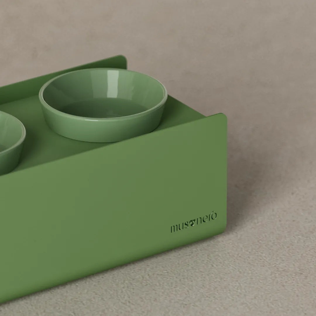 Kit Small Verde Pallido - Alzaciotole BILL Puro Small + Ciotole POP in Maiolica
