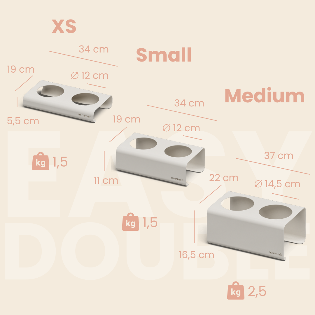 EASY Double XS | Alzaciotole Doppio in Acciaio inox