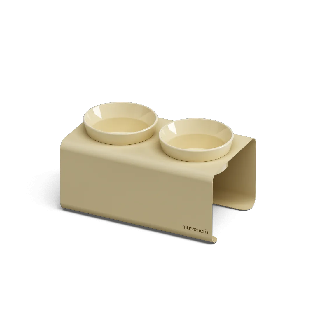 EASY Double |  Double Raised Bowl in Stainless Steel