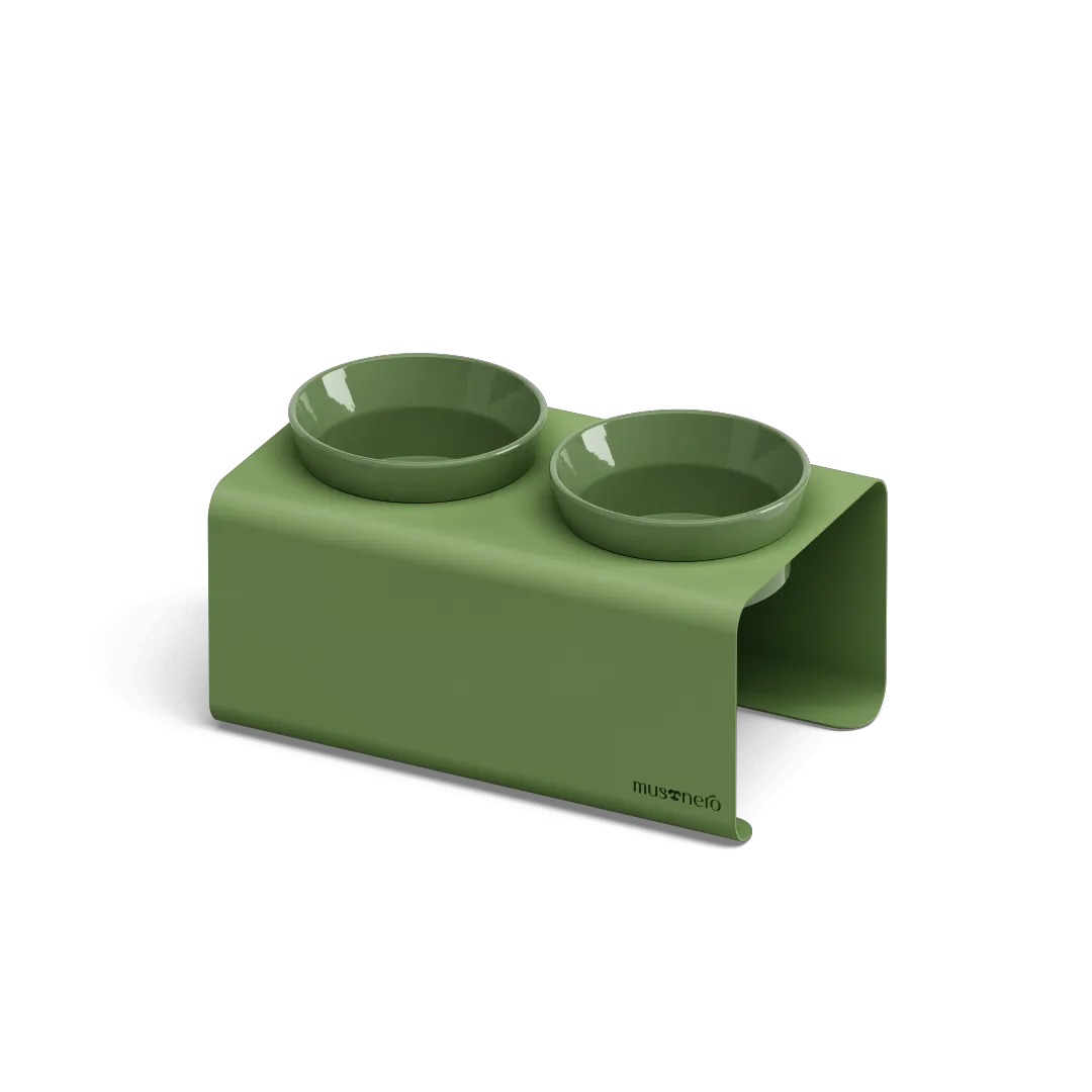 EASY Double |  Double Raised Bowl in Stainless Steel