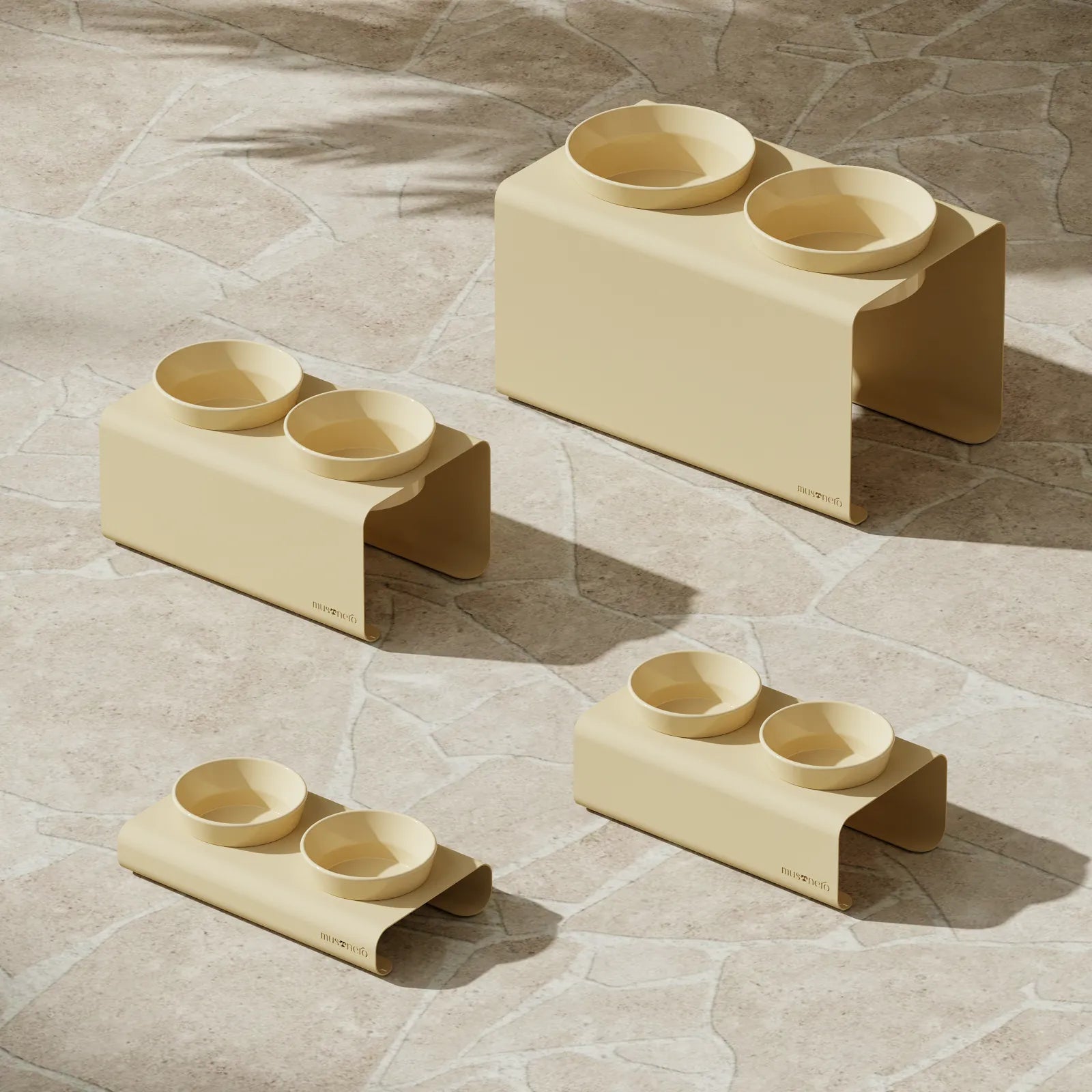 EASY Double |  Double Raised Bowl in Stainless Steel