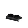 Load image into Gallery viewer, EASY Double |  Double Raised Bowl in Stainless Steel
