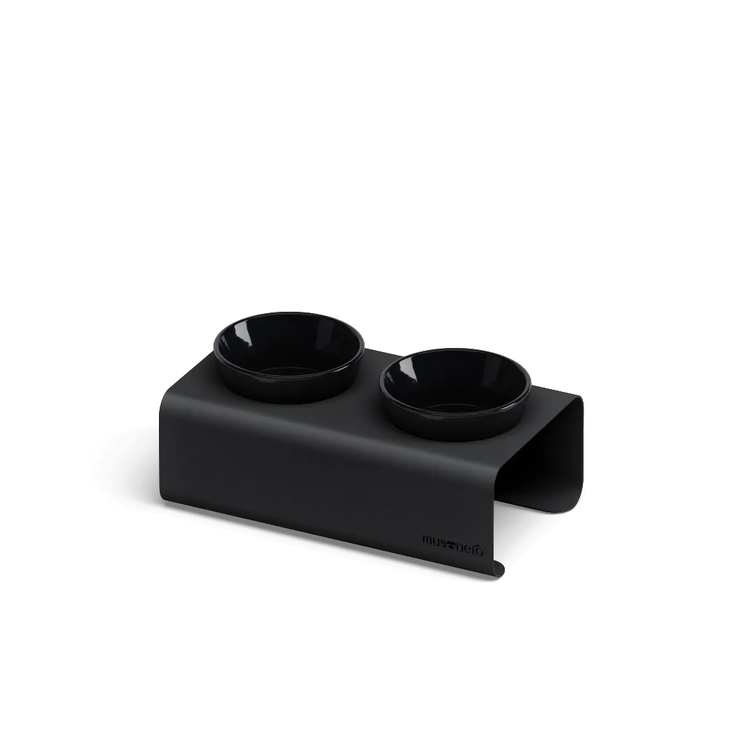 EASY Double Small | Alzaciotole in Acciaio Inox con 2 Ciotole POP